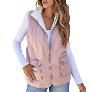 Fabricant et fournisseur de gilets en coton pour femmes, col montant, ample, taille plus, gilet confortable, manteau d'hiver pour femmes - Product Image 5