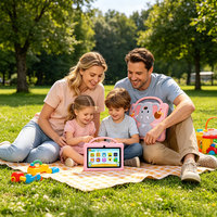 Tablet Infantil de 7 Pulgadas con Nuevo Diseño 2026, Android 7 Quad Core, Esquinas Reforzadas, Pantalla Capacitiva, Educativa para Niños