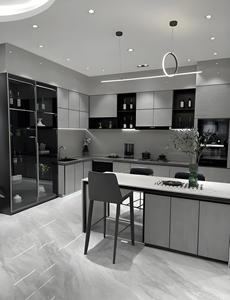 Menuiserie contemporaine en bois modulaire Smart Shaker Gabinetes De Cocina Meubles sur mesure Design Armoire Cuisines - Product Image 3