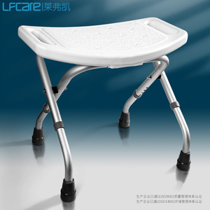 Lefka Foldable Shower Stool 44x30x36cm Aluminum Alloy Non-Slip <b>Bath</b> <b>Seat</b> For Elderly - Product Image 3