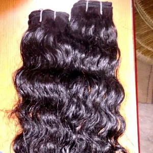 Virgin Remy Human Hair Weaving Extensions Tamil Nadu <b>Machine</b> Double Weft All Colors Compatible Perm-Friendly Logo Customizable - Product Image 1