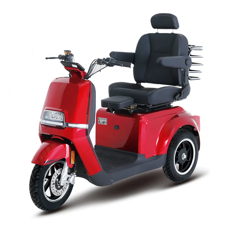 Triciclo eléctrico CE de 1000w para el hogar, Scooter pequeño con batería, para personas mayores