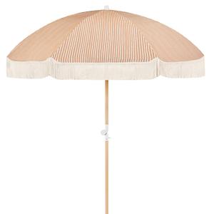 BR personalizado bohemio al aire libre UV 50 + lona Vintage Picnic viaje parasol sombrilla poste de madera playa Patio sombrilla con borlas - Product Image 2