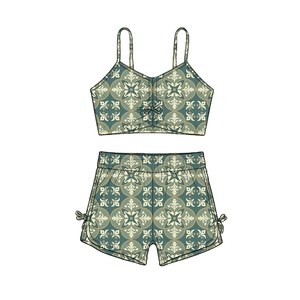 <span class=keywords><strong>Maillot</strong></span> de <span class=keywords><strong>bain</strong></span> pour enfants personnalisé, haut sans manches et short, <span class=keywords><strong>maillot</strong></span> de <span class=keywords><strong>bain</strong></span> hawaïen à séchage rapide pour bébés filles - Product Image 5