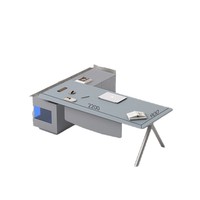 Bureau de direction conçu par des designers, style moderne minimaliste, en bois, nouveau modèle LBZ628, peinture écologique, luxe léger, premium
