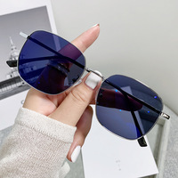 Monture de lunettes optiques photochromiques en titane pour femme, forme ronde carrée, métal noir et or, verres photogray anti-reflet, collection 2023