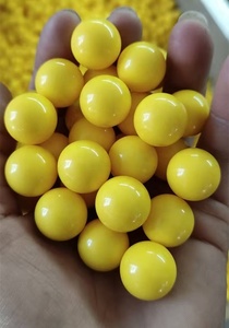 Bolas de Plástico POM de Resina Acetal Delrin Sólidas Pequeñas de 10 mm, Color Amarillo y Blanco, Directas de Fábrica, para Máquinas de Juego de Precisión y Rieles de Cajones - Product Image 2