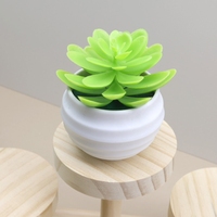 Mini Lotus Artificiel en Plastique en Gros pour Décoration de Table, Plante Imitation Succulente, Fleur Artificielle Verte, Bonsaï