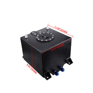 Tanque de Combustible de Aluminio Billet de Carreras de 20L con Sensor, Tanque de Amortiguación Negro/Plateado Pulido a Espejo de 5 Galones - Product Image 3