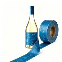 Etiquetas Adhesivas de Vinilo Holográficas Personalizadas para Botellas de Vino, Etiquetas de Lujo para Licores, Whisky, Café y Cerveza