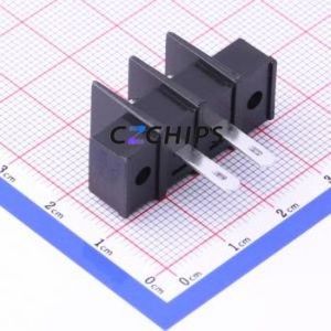KF25HM-7.62-2P Barrier Terminal Block Through hole Component (THT),P=7.62mm Connector Two Sides 7.62mm 1x2P Straight Pin - Product Image 2