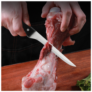 Couteaux de cuisine à manche antidérapant : Couteaux à désosser et couteaux polyvalents - Désosser le poulet, trancher le <span class=keywords><strong>salami</strong></span>. Boucherie et charcuterie. Ensemble de couteaux de cuisine - Product Image 4