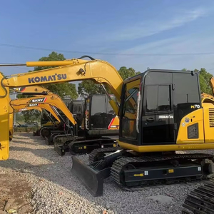 Mini-pelle industrielle Komatsu PC70 de 7 tonnes d'occasion avec composants centraux, y compris pompe à engrenages et roulement à moteur Kawasaki en vente - Product Image 1