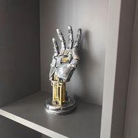 Cyberpunk Mechanischer Handcontroller Aufbewahrungsständer Harz-Figur Das Perfekte Geschenk für Gamer