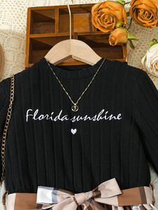 ملابس أطفال طويلة بأكمام طويلة وربيعية ، ملابس أطفال طويلة ، ملابس أطفال طويلة ، 8-11 سنة ، فساتين فتيات مراهقات صغيرات - Product Image 3