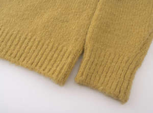 Cárdigan de Punto con Bordado Floral 3D Amarillo <span class=keywords><strong>Mostaza</strong></span> para <span class=keywords><strong>Mujer</strong></span>, Cuello Redondo, Botones en la Parte Delantera, Suéter Acogedor - Product Image 6