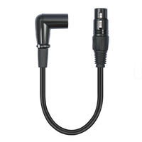 Großhandel Maßgefertigtes Zinklegierungs-Gehäuse 3-Pin 90-Grad Stecker-Buchse Audiokabel Doppelt Abgeschirmt Symmetrischer Mischer