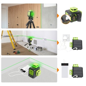 Huepar-Nivel láser Osram <span class=keywords><strong>B03CG</strong></span> 3D, herramienta de nivelación de 12 líneas, luz verde, instrumento de nivelación de tierra, con funda dura de transporte, Alemania - Product Image 5