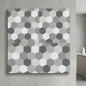 Carreaux de sol en céramique effet pierre de rivière, 12x12 pouces, brillants, émaillés, design numérique rustique - Product Image 6