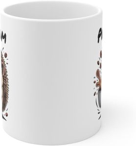 Taza de Café Personalizada Clásica Teecustom con Diseño de <span class=keywords><strong>Erizo</strong></span> - Reutilizable, Linda y Energética con Nombre - Apta para Microondas, Regalo - Product Image 3