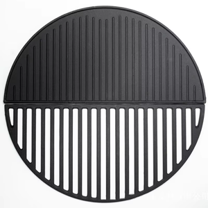 18 Inch Omkeerbare Halve Maan Gietijzeren Bakplaat Voor Kamado Grill, Grote Groene Eiergrill Kookplaat - Product Image 1