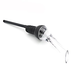 Dericsson Classic <b>Silicone</b> <b>Rubber</b> Black Wine Decanter Aerator Stopper Gift Set Bar Accessories for Lovers - Product Image 2