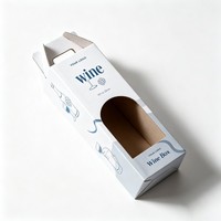 Scatola Portabottiglie Personalizzata Riciclabile con Finestra, Confezione Regalo in Cartone Ondulato per Vino Rosso e Birra