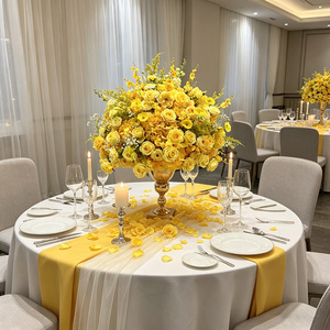 Factory Direct Custom Wedding <b>flower</b> ball Table Centerpieces Real Touch <b>Artificial</b> <b>Flower</b> ball Decorative Arrangements - Product Image 3