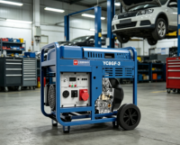 Générateur diesel silencieux Yuchai 8kW 10kVA YC8GF-3 monophasé triphasé puissance égale 230V 400V 50/60Hz 1800 tr/min groupe électrogène portable