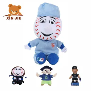 Desenhos animados personalizado pelúcia engraçado beisebol concorrente brinquedo pelúcia boneca