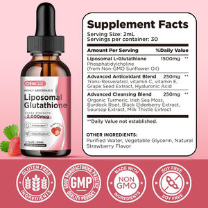 Individuelle Eigenmarke Liposomale Glutathion Flüssigtropfen, Glutathion-Flüssigpräparat mit Vitamin C, Leberentgiftung, Antioxidans - Product Image 6
