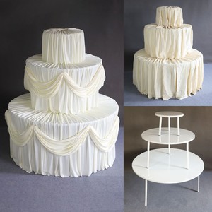 Wedding Iron Props Three-layer Dessert Table <strong>Cake</strong> <strong>Stand</strong> - Product Image 4