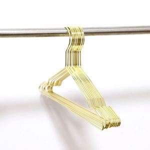 Cintres métalliques pour vêtements en or rose, personnalisés, en gros, pour adultes - Product Image 1