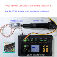 Testeur de décharge de bobine d'allumage en plastique FD20 pour voitures, motos, camions - Utilisation facile, garantie de 12 mois