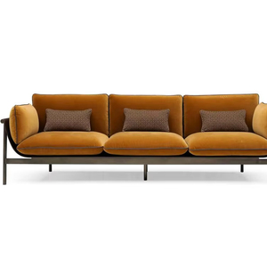 Canapé deux places inspiré de l'<span class=keywords><strong>Art</strong></span> <span class=keywords><strong>Nouveau</strong></span>, motif floral, tissu importé, prix négociable, pour chambre à coucher, source Foshan - Product Image 1