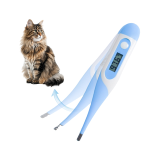 เครื่องวัดอุณหภูมิสัตว์แบบพกพา ดิจิตอล อิเล็กทรอนิกส์  ปลายซิลิโคนนุ่ม สำหรับสัตวแพทย์ - Product Image 4