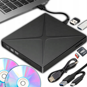 Bên ngoài CD/<span class=keywords><strong>DVD</strong></span>-RW ổ đĩa với đầu đọc thẻ SD và cổng <span class=keywords><strong>USB</strong></span>, <span class=keywords><strong>USB</strong></span> 3.0 Type-C CD Rom <span class=keywords><strong>DVD</strong></span> <span class=keywords><strong>Player</strong></span> Burner Nhà Văn Ổ đĩa quang - Product Image 2