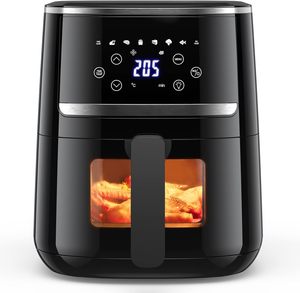 Horno Tostador y Freidora de Aire Eléctrico Visual 8L con Pantalla LCD, Calefacción Envolvente Tridimensional y Apagado Automático, el Mejor Según Consumer Reports - Product Image 1