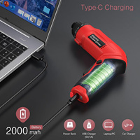 Ensemble de perceuses de précision, tournevis sans fil rechargeable 3,7 V pour usage industriel et bricolage, tournevis électrique à batterie, USB-C