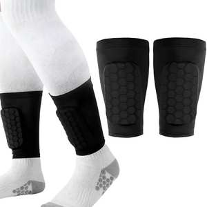 Protector de Pantorrilla Corto, EVA con Diseño de Panal, Anticolisión, Silicona Antideslizante, Alta Elasticidad, Transpirable, Específico para Fútbol - Product Image 1