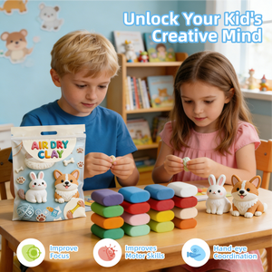 Kit d'argile à séchage à l'air libre personnalisable de 36 couleurs, non toxique, pour enfants, avec outils de sculpture, logo et emballage personnalisés, support personnalisé - Product Image 3