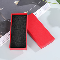 Boîte à bijoux simple ciel et terre carton de haute qualité pour collier montre emballage cadeau couverture réutilisable et de couleur unie