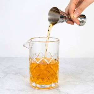 ที่ตวงเหล้าแบบสองด้าน Tiki Etching ขนาด 1+2 ออนซ์ ทำจากสแตนเลส 304 ยี่ห้อ Mr.Slim พร้อมเครื่องมือบาร์เทนเดอร์ ถ้วยตวงโลหะขนาด 10/20/45 มล. - Product Image 2