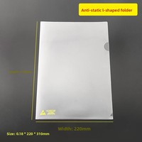 Carpeta de presentación antiestática A4/A5 Material plástico PP/PE de 0,18mm para SOP de sala limpia y electrónica