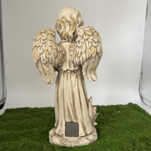 Nuevo Sun Angel <span class=keywords><strong>Cementerio</strong></span> Decoración Monumento Patio Césped Jardín Decoración Resina Oración Adornos - Product Image 5