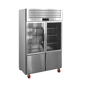 <span class=keywords><strong>Congélateur</strong></span> à porte <span class=keywords><strong>en</strong></span> verre commercial Armoire à bière à la mode supérieure Affichage réfrigéré de supermarché Réfrigérer sur le dessus et congeler <span class=keywords><strong>en</strong></span> <span class=keywords><strong>bas</strong></span> - Product Image 1