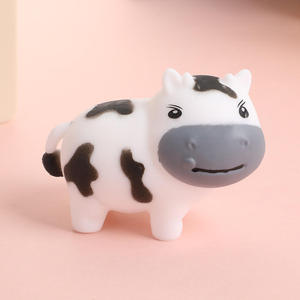 Cartoon Cow Squishy Toy Soft Squeeze Toy Stress Relief Sensory <b>Fidget</b> Toy Desktop Decoration for Kids Adults - Product Image 2