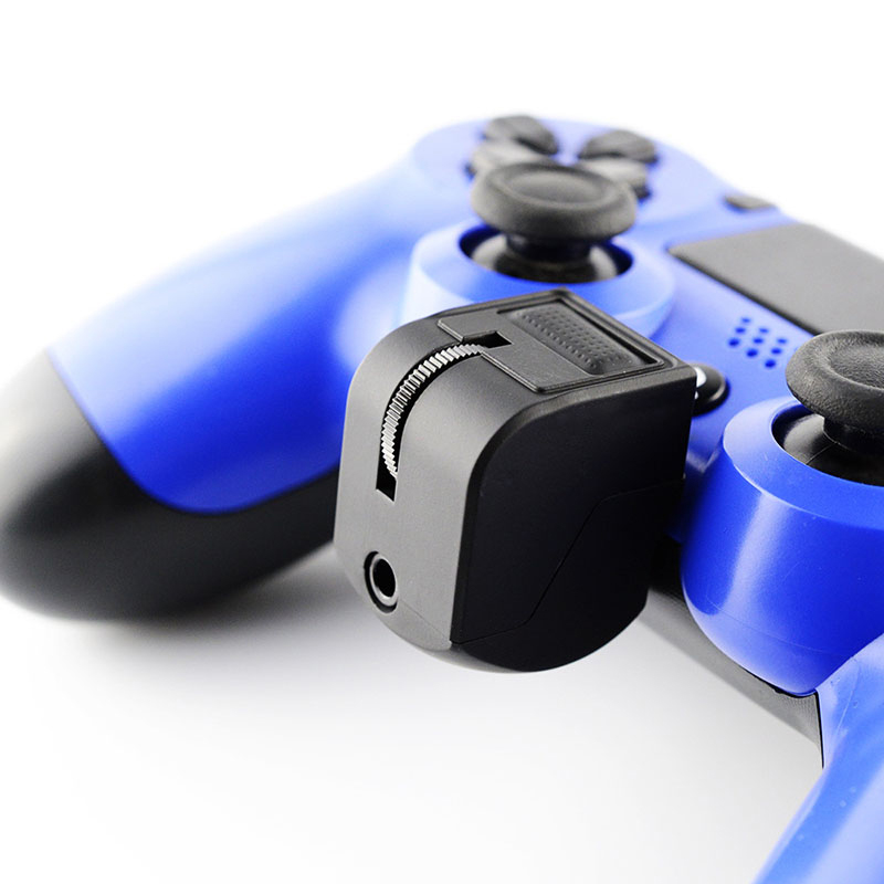 Audio Jack Headset Adapter for PS4 Control Volume Microphone