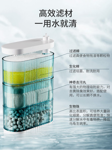 Filtre <span class=keywords><strong>d</strong></span>'aquarium super extensible de niveau <span class=keywords><strong>d</strong></span>'<span class=keywords><strong>eau</strong></span> basse, <span class=keywords><strong>pour</strong></span> bac à tortues, terrarium, tortues, grenouilles - Product Image 4