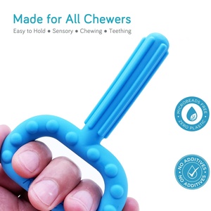 Tự kỷ đặc biệt nhu cầu bằng miệng động cơ nhai công cụ 4 gói Silicone <span class=keywords><strong>Chew</strong></span> Ống mọc răng gậy cảm giác nhai đồ chơi cho trẻ em tự kỷ - Product Image 3